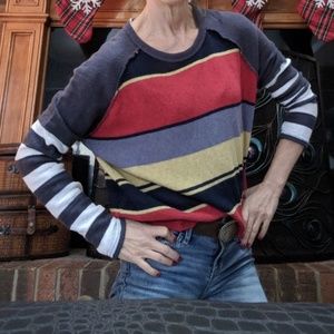 Free People "We The Free" Striped Sweater